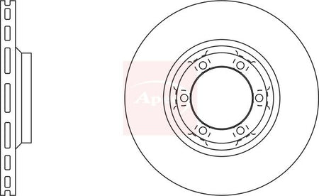 Apec DSK730 Brake Disc - 1