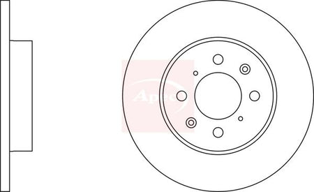 Apec DSK741 Brake Disc - 1