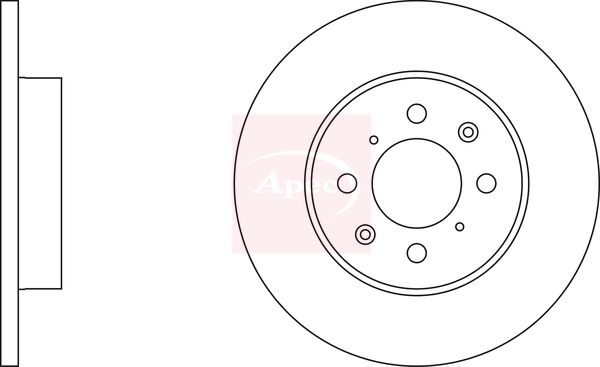 Apec DSK741 Brake Disc - 1