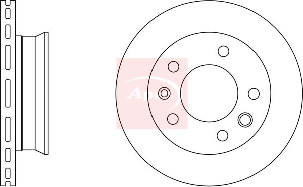 Apec DSK771 Brake Disc - 2