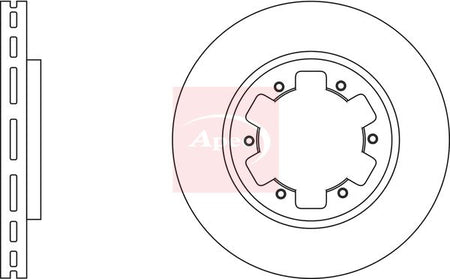 Apec DSK772 Brake Disc - 1