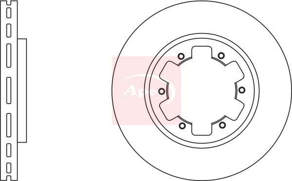 Apec DSK772 Brake Disc - 1