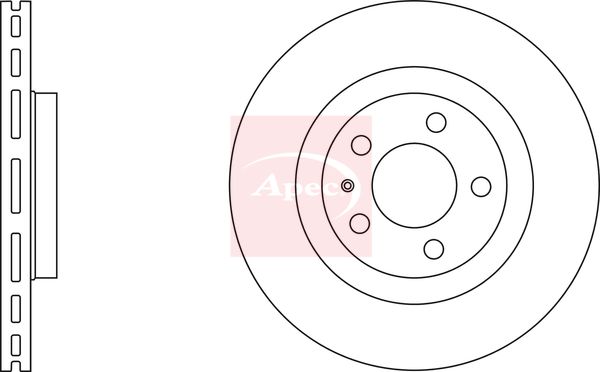 Apec DSK774 Brake Disc - 2