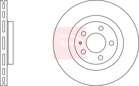 Apec DSK774 Brake Disc - 2