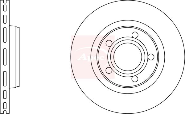 Apec DSK776 Brake Disc - 1