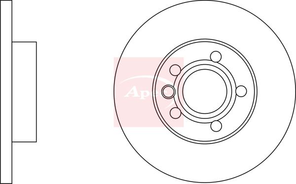 Apec DSK785 Brake Disc - 1