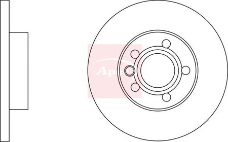Apec DSK785 Brake Disc - 1