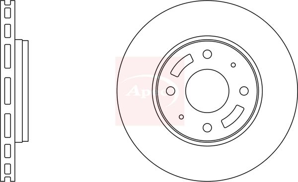 Apec DSK799 Brake Disc - 2
