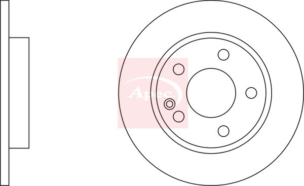 Apec DSK800 Brake Disc - 1