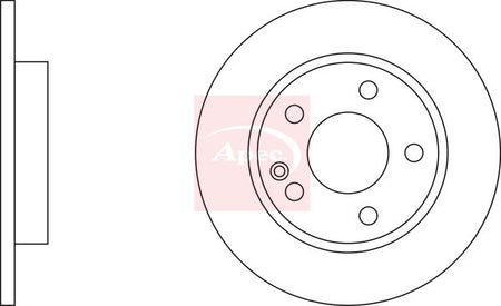 Apec DSK800 Brake Disc - 1