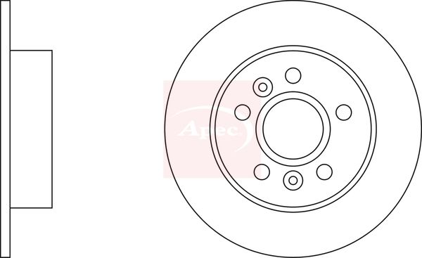 Apec DSK803 Brake Disc - 1