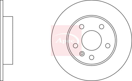 Apec DSK806 Brake Disc - 2
