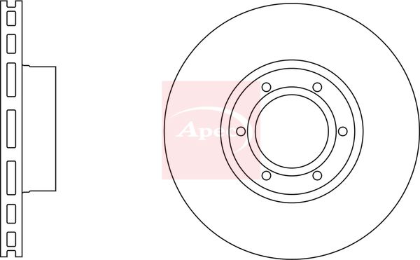 Apec DSK807 Brake Disc - 1