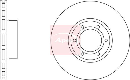 Apec DSK807 Brake Disc - 1
