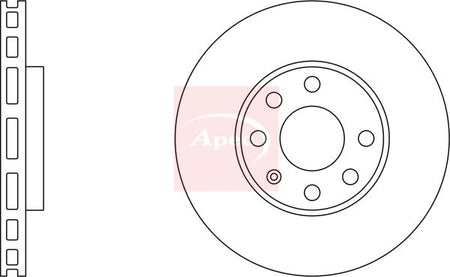 Apec DSK809 Brake Disc - 2