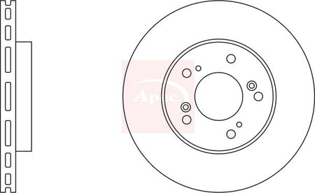 Apec DSK810 Brake Disc - 1