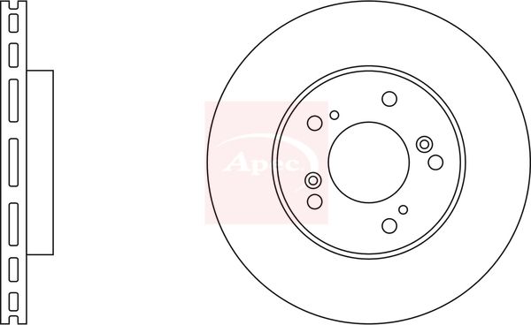 Apec DSK810 Brake Disc - 1