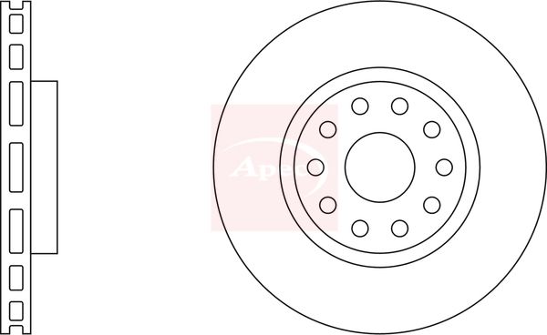 Apec DSK812 Brake Disc - 1