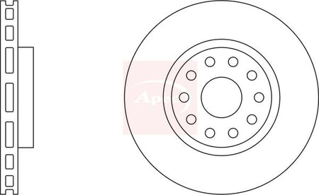 Apec DSK812 Brake Disc - 1
