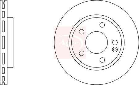 Apec DSK813 Brake Disc - 2