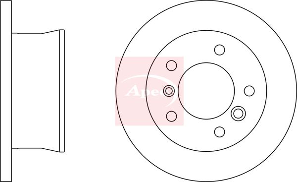 Apec DSK814 Brake Disc - 2