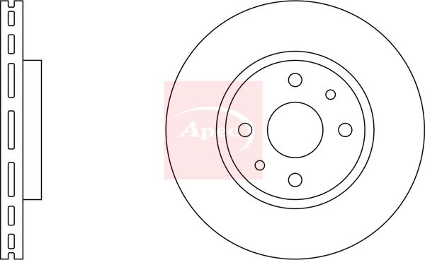 Apec DSK822 Brake Disc - 3