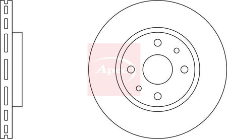 Apec DSK822 Brake Disc - 3