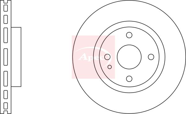 Apec DSK827 Brake Disc - 1