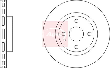 Apec DSK827 Brake Disc - 1