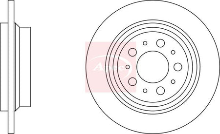 Apec DSK829 Brake Disc - 1