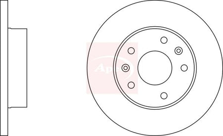 Apec DSK831 Brake Disc - 1