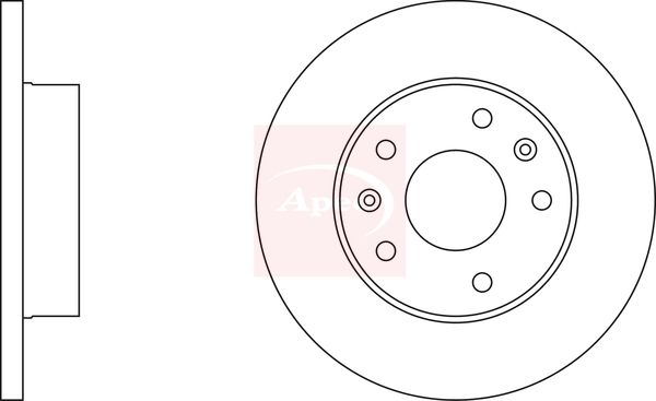 Apec DSK831 Brake Disc - 1