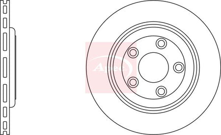 Apec DSK832 Brake Disc - 1