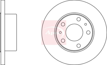 Apec DSK833 Brake Disc - 1