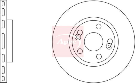Apec DSK834 Brake Disc - 1