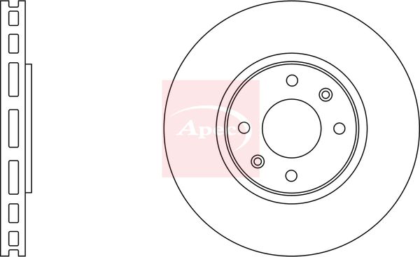 Apec DSK837 Brake Disc - 1