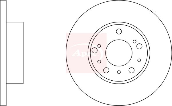 Apec DSK903 Brake Disc - 1
