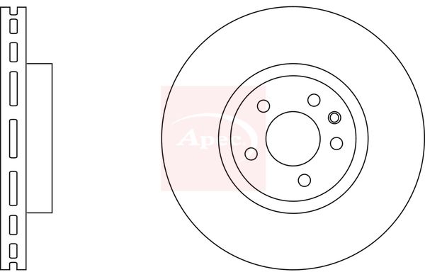 Apec DSK904 Brake Disc - 1