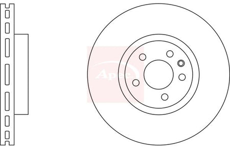 Apec DSK904 Brake Disc - 1