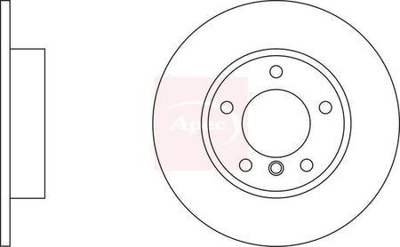 Apec DSK910 Brake Disc - 2