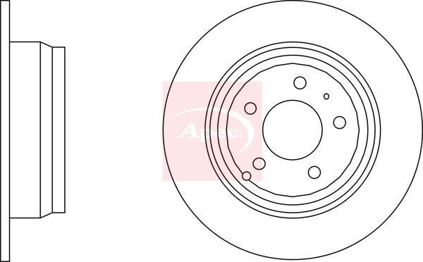 Apec DSK916 Brake Disc - 2