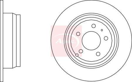 Apec DSK916 Brake Disc - 2
