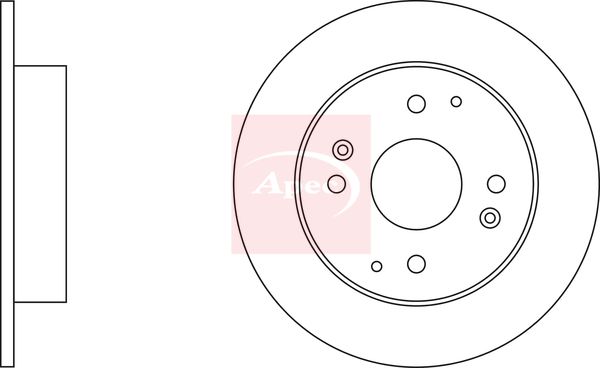 Apec DSK922 Brake Disc - 1