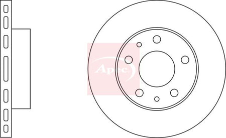 Apec DSK925 Brake Disc - 1