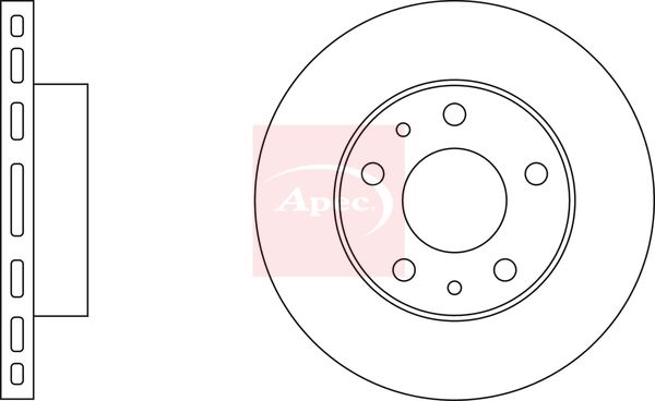 Apec DSK925 Brake Disc - 1