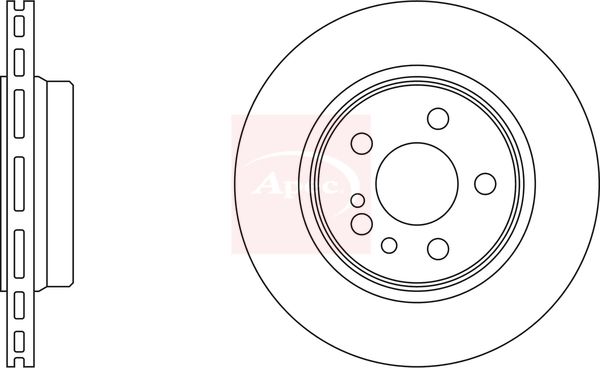 Apec DSK928 Brake Disc - 1