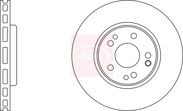Apec DSK929 Brake Disc - 1