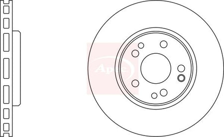 Apec DSK929 Brake Disc - 1