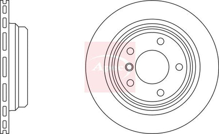 Apec DSK932 Brake Disc - 1