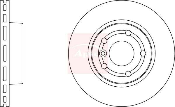 Apec DSK933 Brake Disc - 1